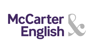 McCarter & English logo: purple text with a gray ampersand, representing the law firm.