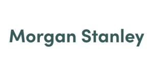 Morgan Stanley logo in teal text